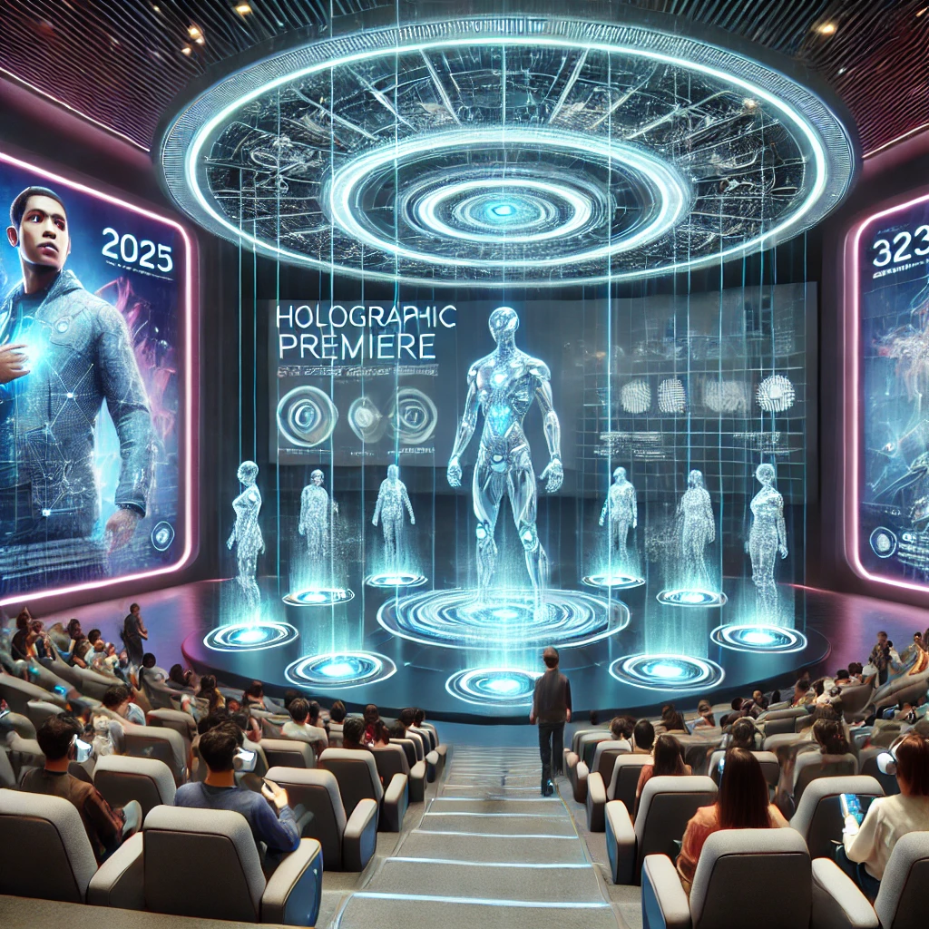 Virtual Movie Theaters & Holographic Premieres